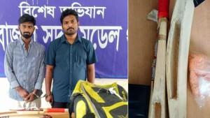 অভিনব কায়দায় ব্যাটে ইয়াবা পাচারের চেষ্টা