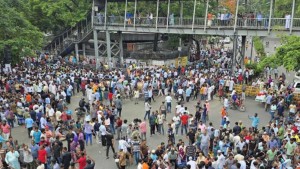কাকরাইল ও মৎস্যভবন এলাকায় ইশরাক সমর্থকদের অবস্থান