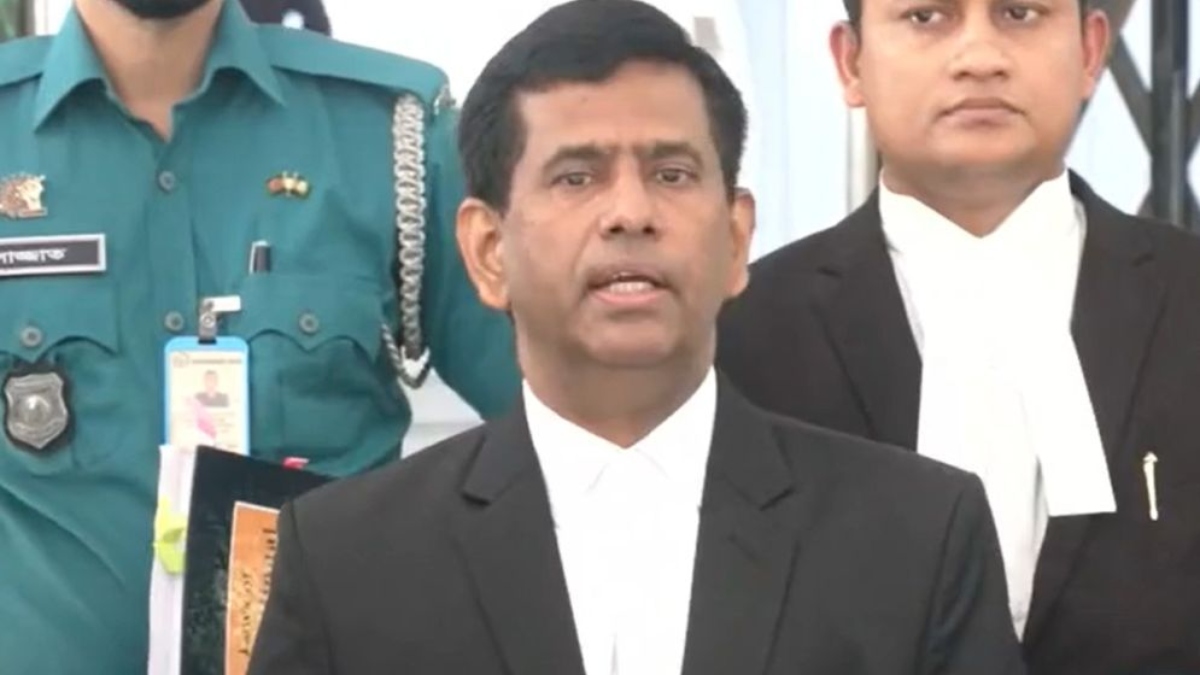 দোষী অথবা নির্দোষ এর বাইরে আসামীর কোনও বক্তব্য দেয়ার সুযোগ নেই: চিফ প্রসিকিউটর দোষী অথবা নির্দোষ এর বাইরে আসামীর কোনও বক্তব্য দেয়ার সুযোগ নেই: চিফ প্রসিকিউটর