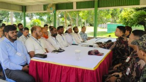 বাঘাইছড়িতে সম্প্রীতি বিনষ্ট করলে কঠোর ব্যবস্থা : লে. কর্নেল জাহিদুল