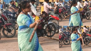থাপ্পড়ের পর এবার লাঠি হাতে কালীগঞ্জ ইউএনও