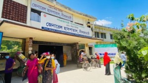 নীলফামারীতে হামের উপসর্গ নিয়ে হাসপাতালে ভর্তি ৬ শিশু