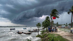 শক্তিশালী কালবৈশাখীর আশঙ্কা, নদীপথে নৌযান চলাচল বন্ধের দাবি
