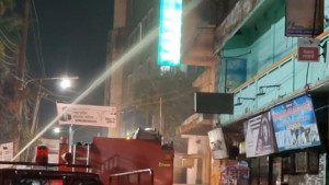 চাঁদপুরে আওয়ামী লীগ কার্যালয়ে আগুন