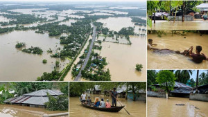 বন্যা-পাহাড় ধসে মৃতের সংখ্যা বেড়ে ৫৪, পানিবন্দি দেড় লাখের বেশি পরিবার