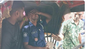 কর্তব্যে গিয়ে সন্তানের মরদেহ পেলেন পুলিশ বাবা