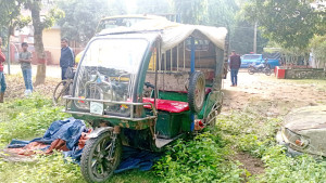 হাতির সাথে ইজিবাইকের ধাক্কা, প্রাণ গেল ১০ মাসের শিশুর