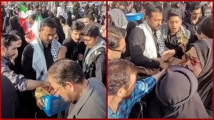 খামেনির শেষ শ্রদ্ধা অনুষ্ঠানে স্বেচ্ছাসেবী ভূমিকায় নাসীরুদ্দীন পাটওয়ারী