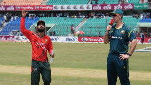সিরিজের শেষ ম্যাচে টস জিতে ব্যাটিংয়ে বাংলাদেশ