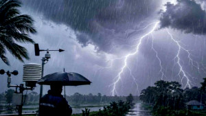 দেশের ১৭ অঞ্চলে রাত ১টার মধ্যে বজ্রবৃষ্টি হওয়ার আভাস