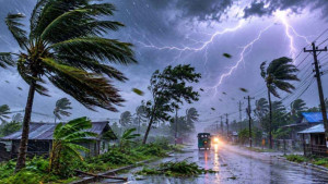 রোববার সকাল ৯টার মধ্যে ঝড়সহ বজ্রবৃষ্টির আশঙ্কা যেসব অঞ্চলে